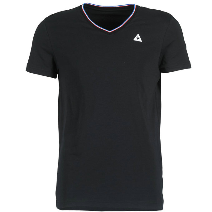 Le Coq Sportif Lauzet T Noir - T-Shirts Manches Courtes Homme
